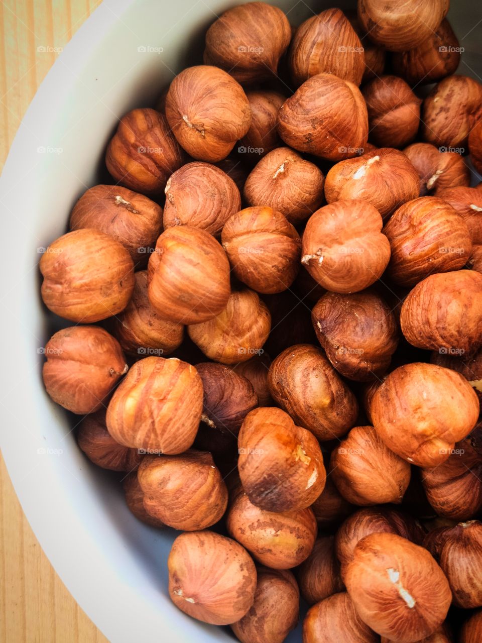 Roasted hazelnuts