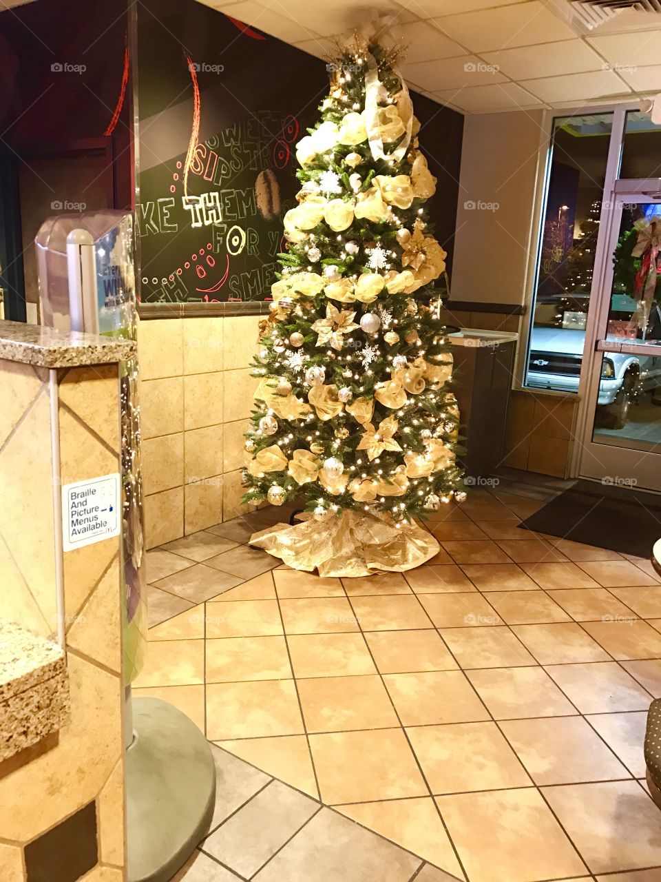 McDonalds Golden Christmas Tree 