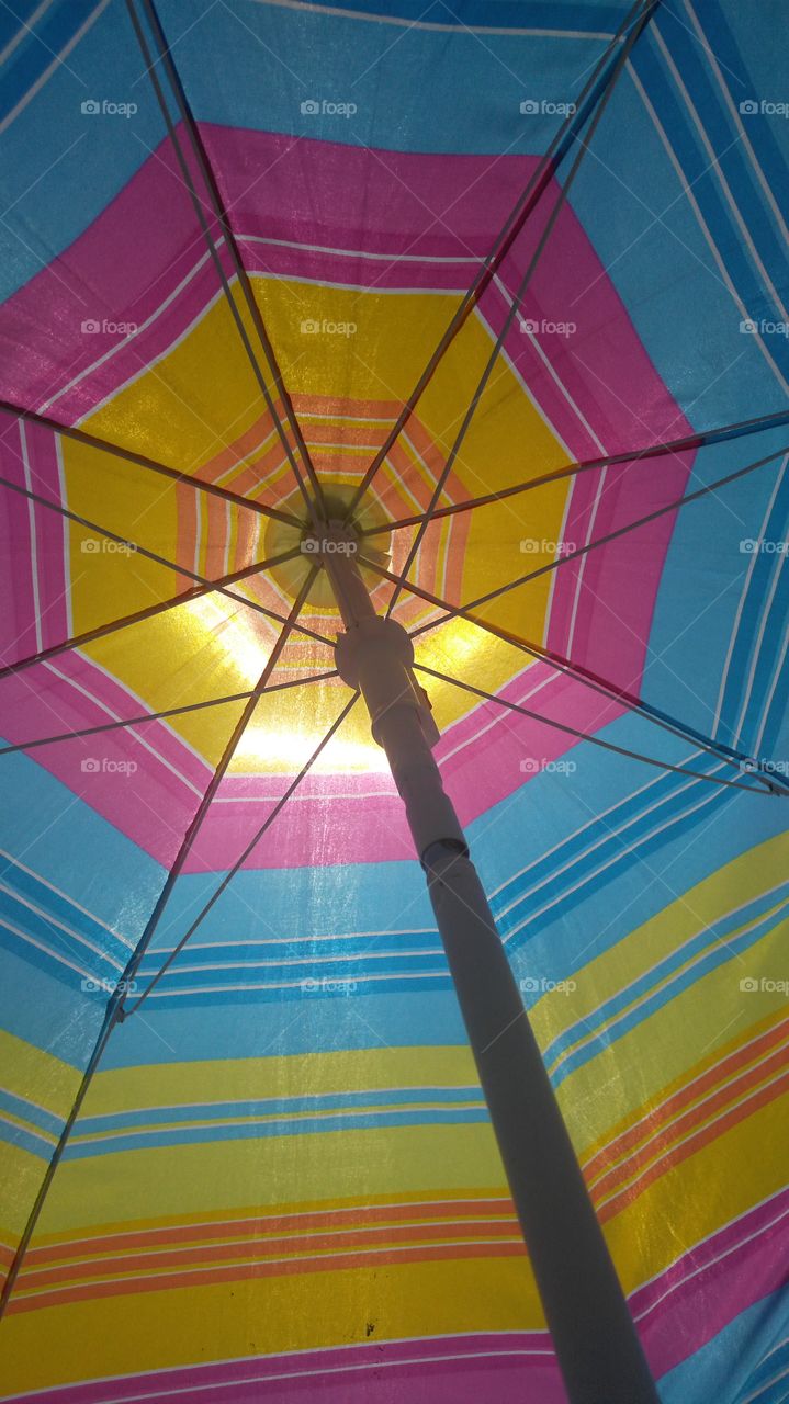 colored sun umbrella