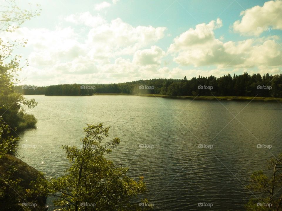 åkersberga lake water city by The_Picture_man