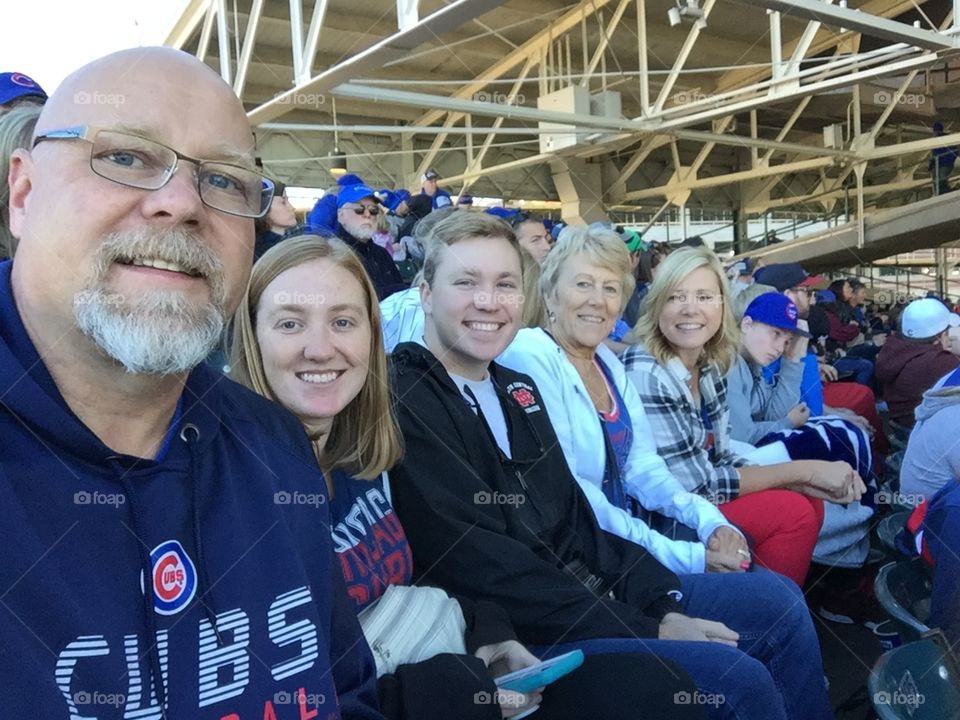Chicago Cubs game with family