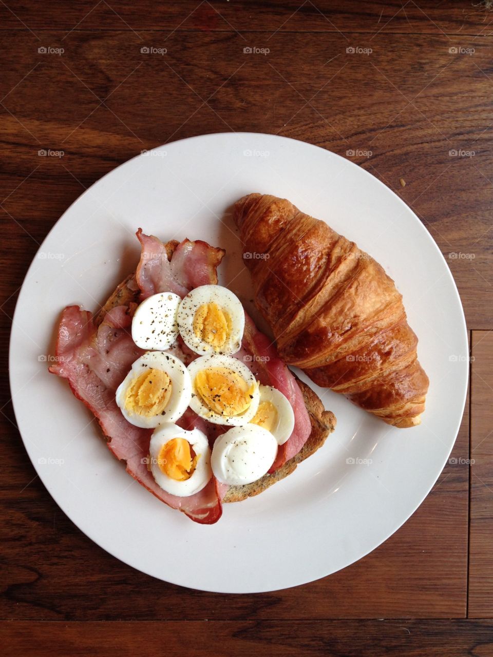 Healthy breakfast on table