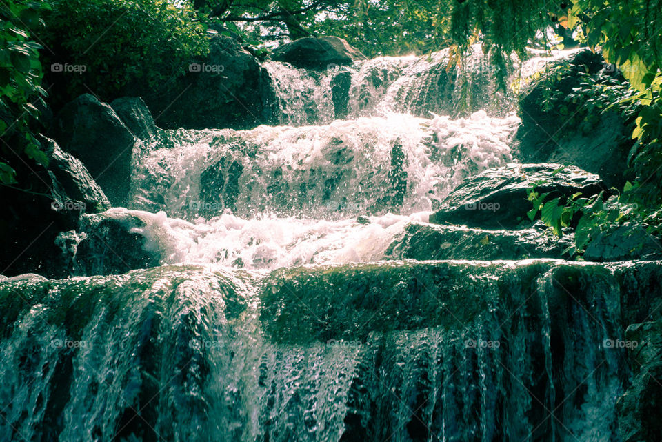 tropical waterfalls 