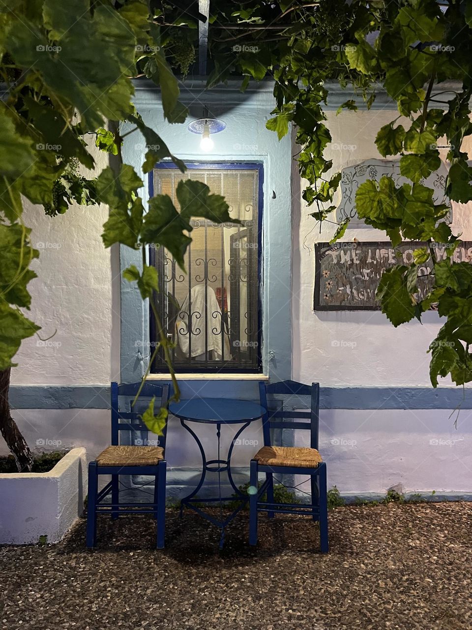 Cafe furniture in Greece 