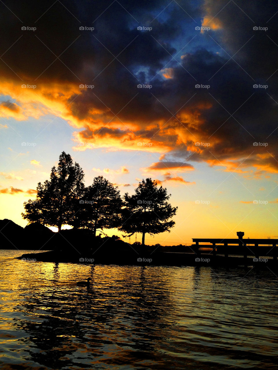 sunset lake by jcha771331