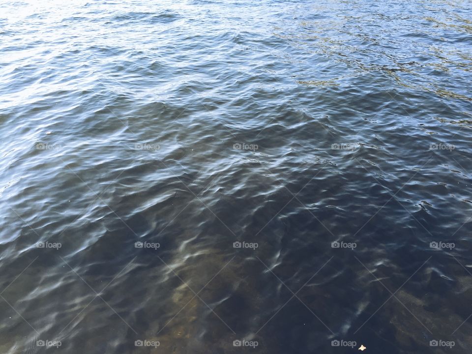 Waves on a lake. Waves on a lake, water in nature background