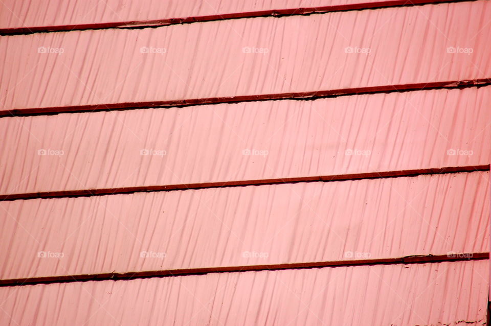 Pink house roof