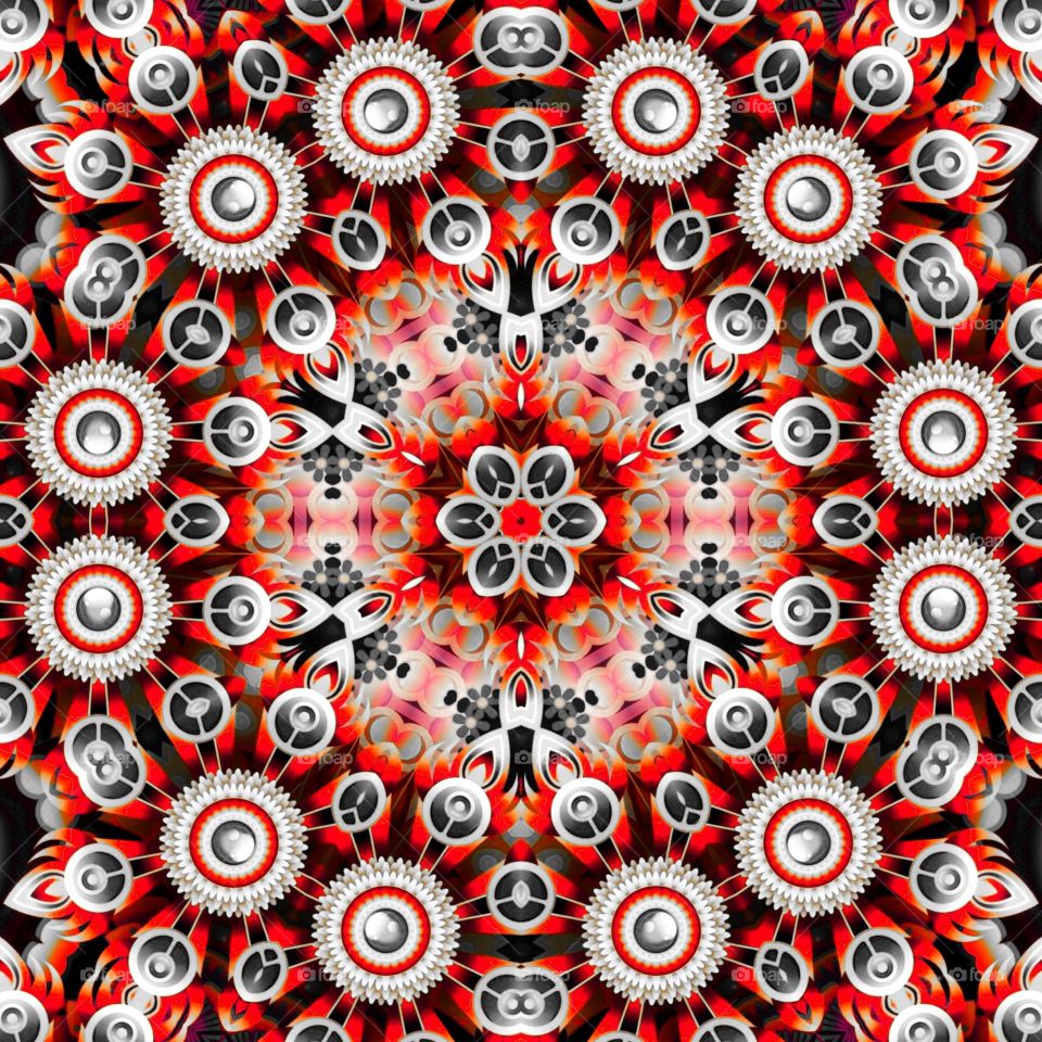 red kaleidoscope