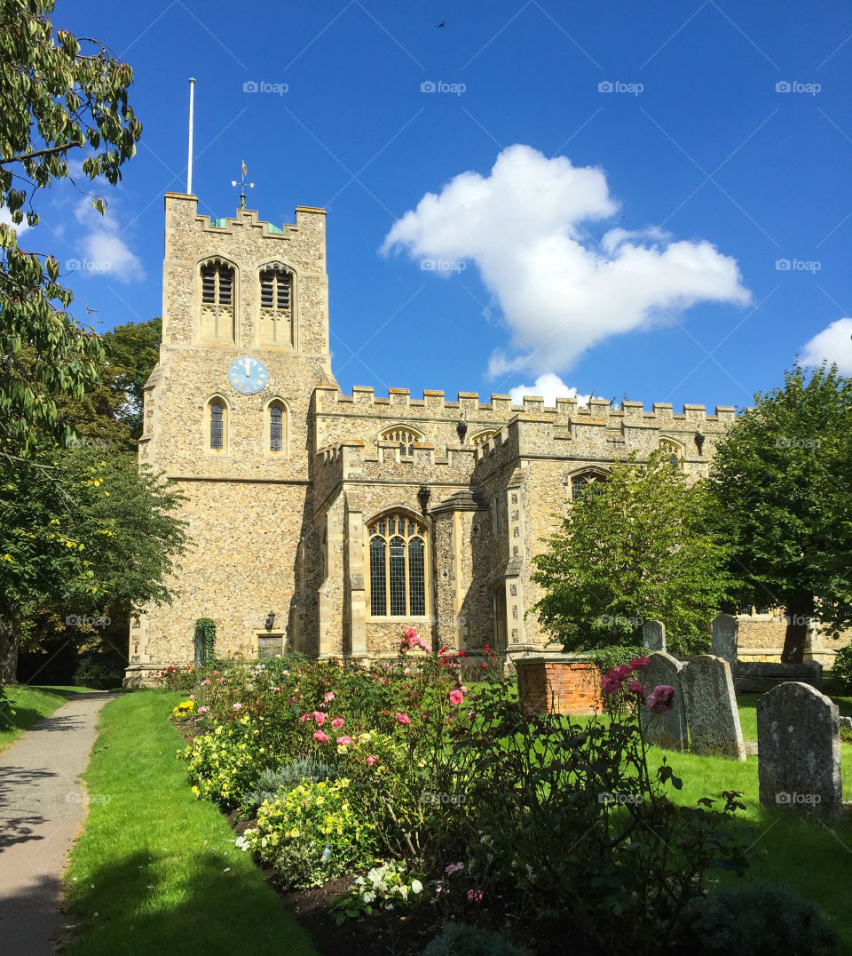Coggeshall parish church in Essex, England