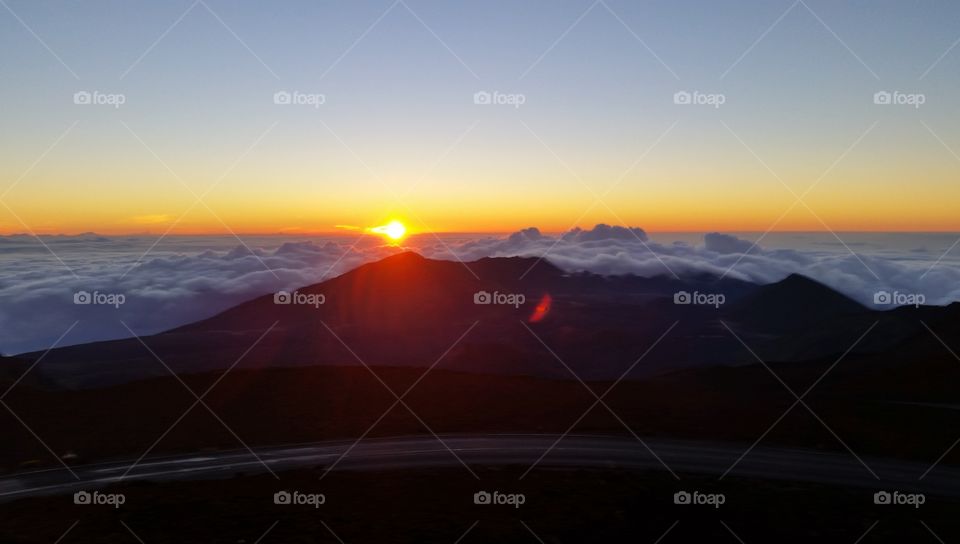 Haleakala national park Maui Sunrise