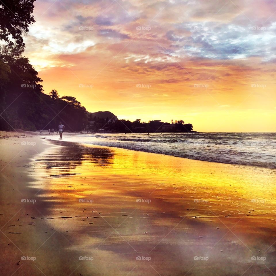 Sunset, Water, Dawn, Beach, Sun