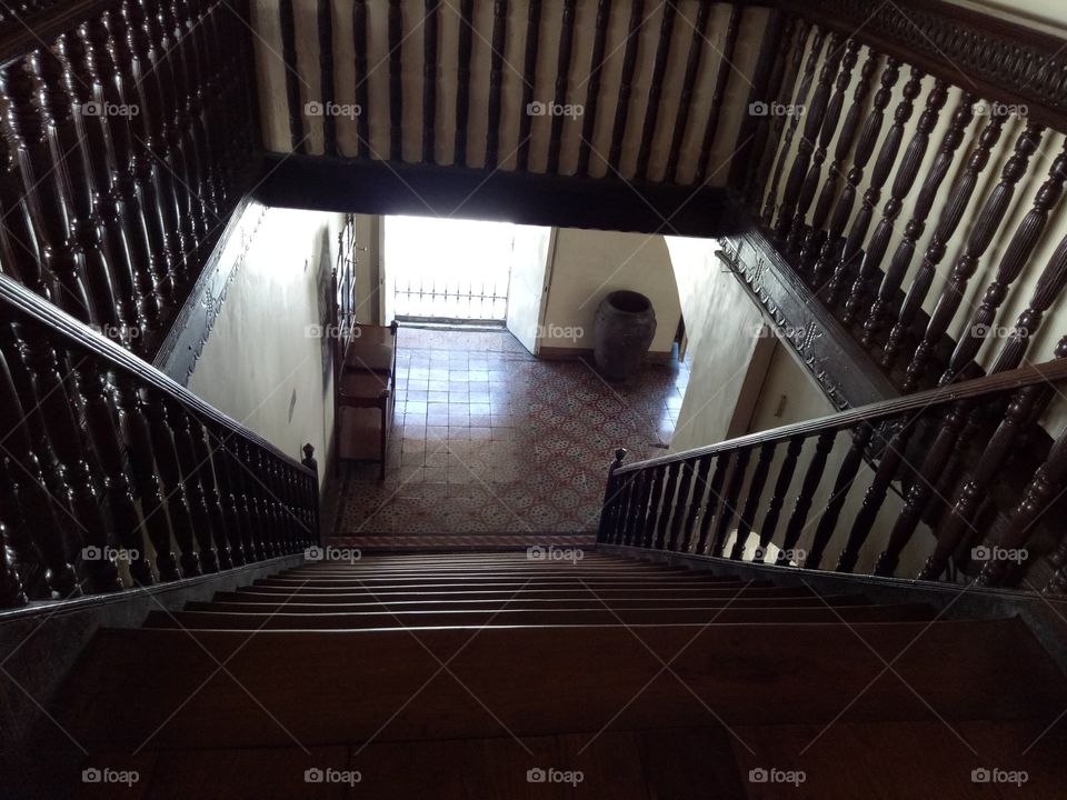 old flight of stairs