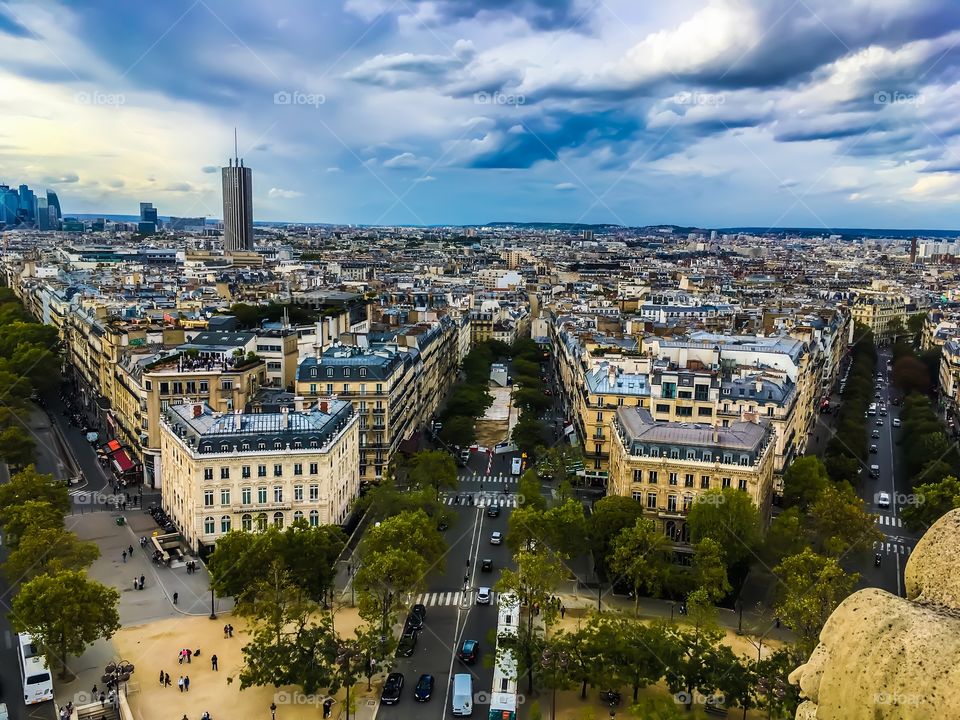 Paris from Triumph gate