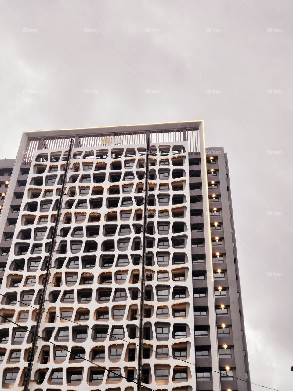 Characteristic buildings on the roadside