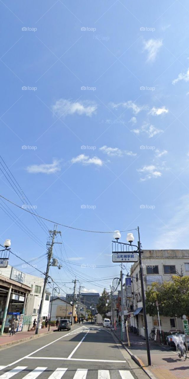 đường phố Nhật Bản.