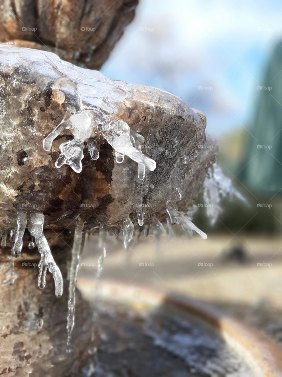 Ice on my fountain