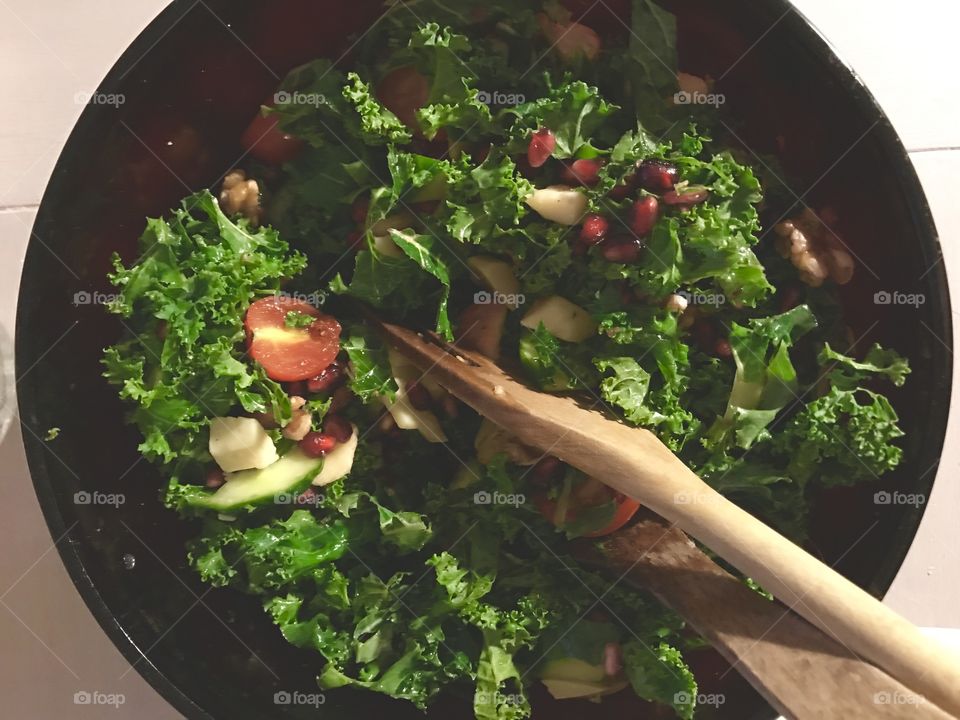 Green cale salad