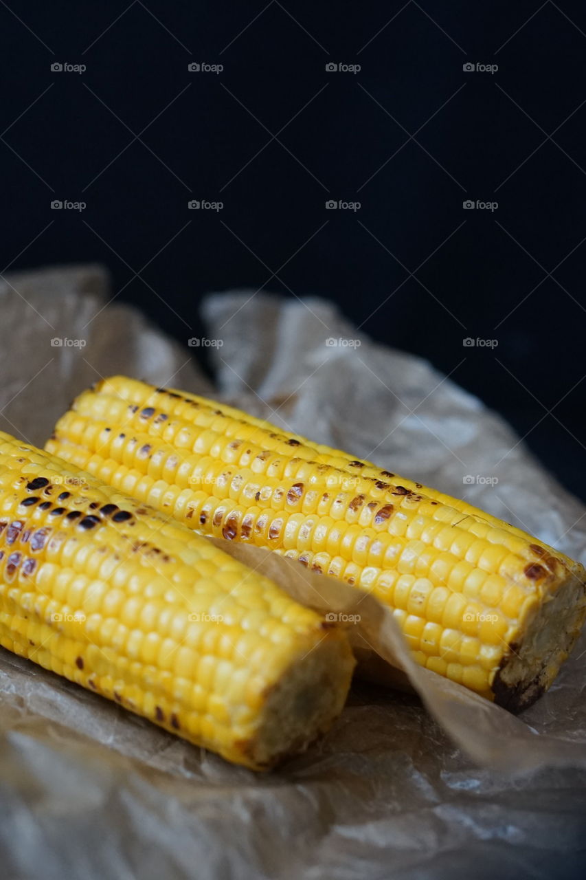 View of roasted corn