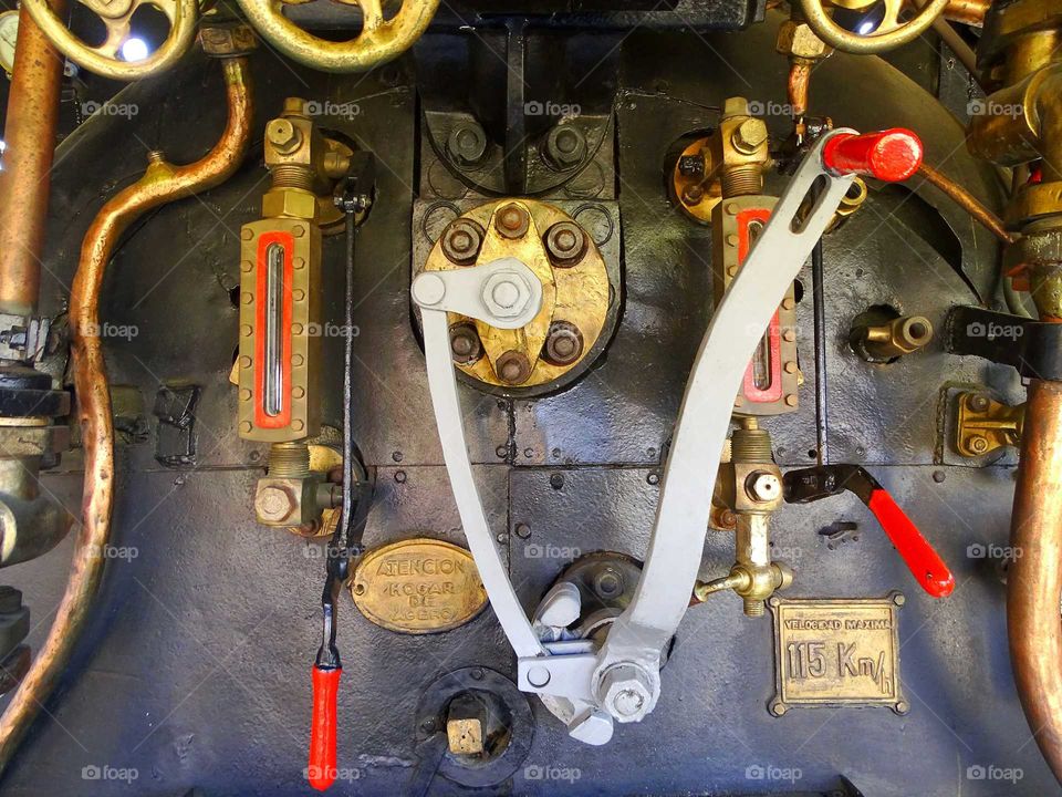 Controls of the locomotive