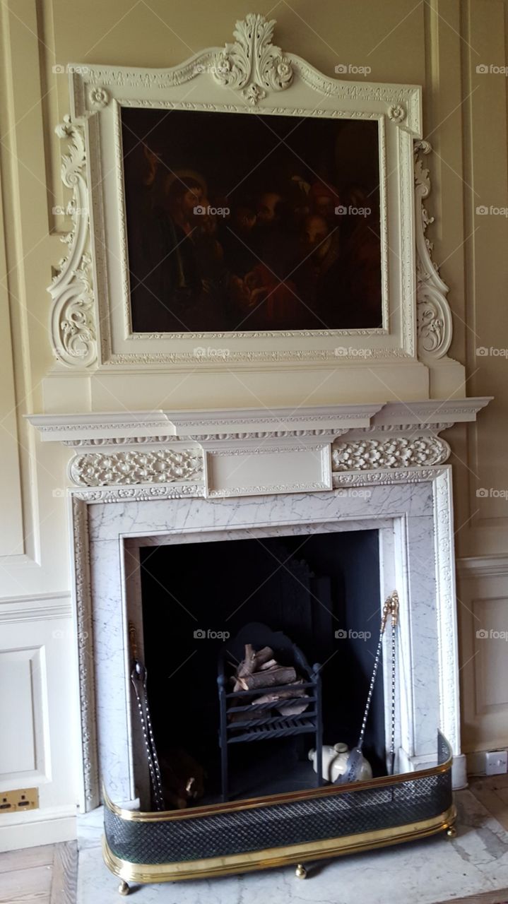 Fireplace in Peckover House Wisbech
