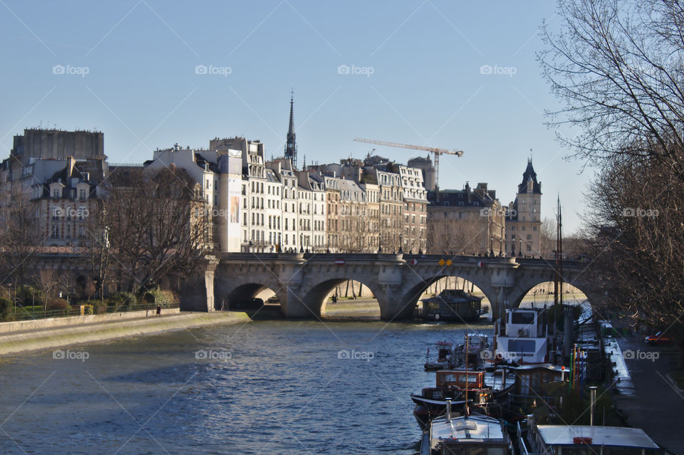 bridge over the Seine in Paris