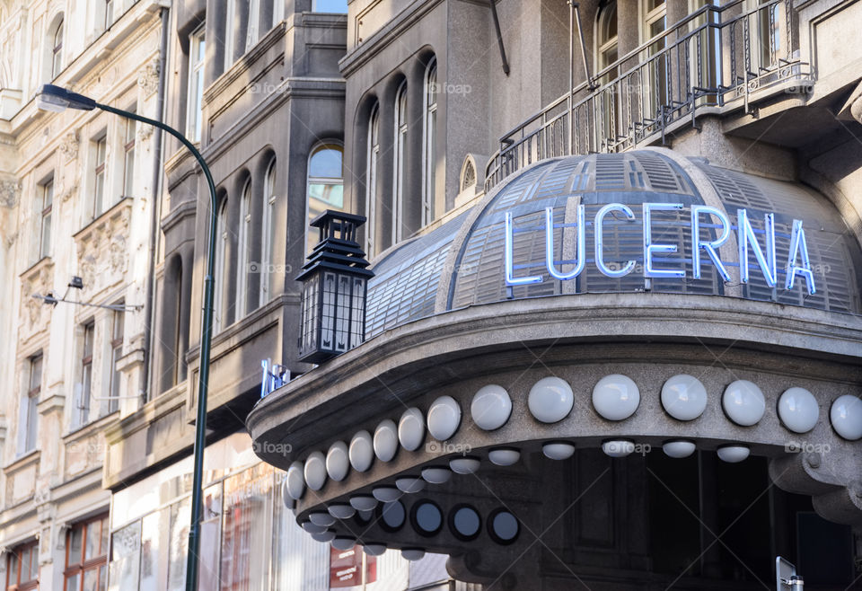 Lucerna music bar in Prague, Czech Republic