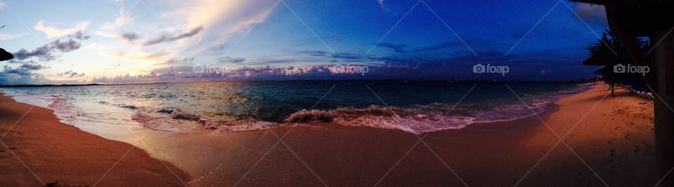 Beach twilight