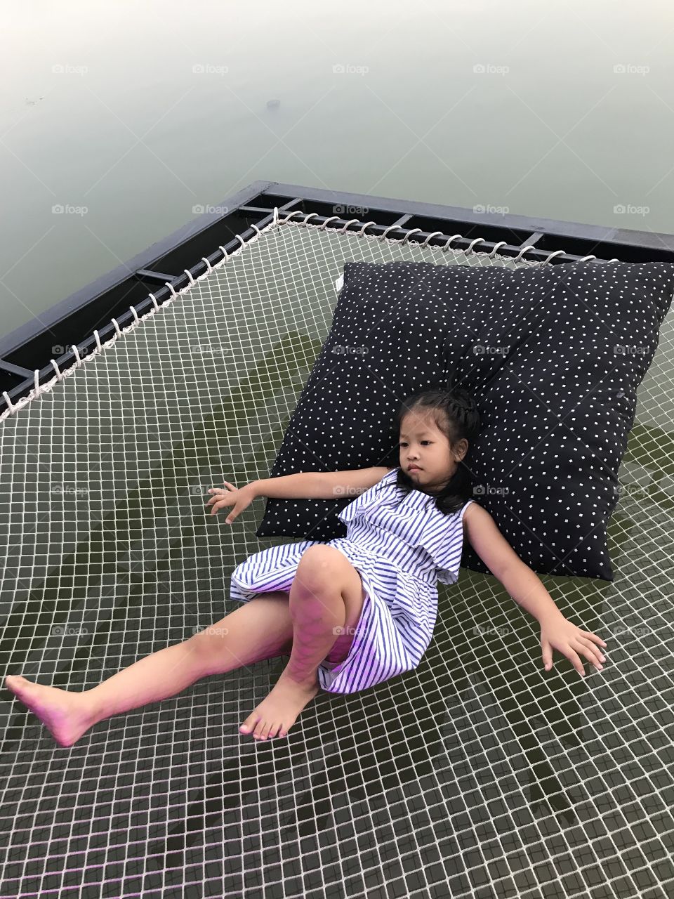 A Girl on a net