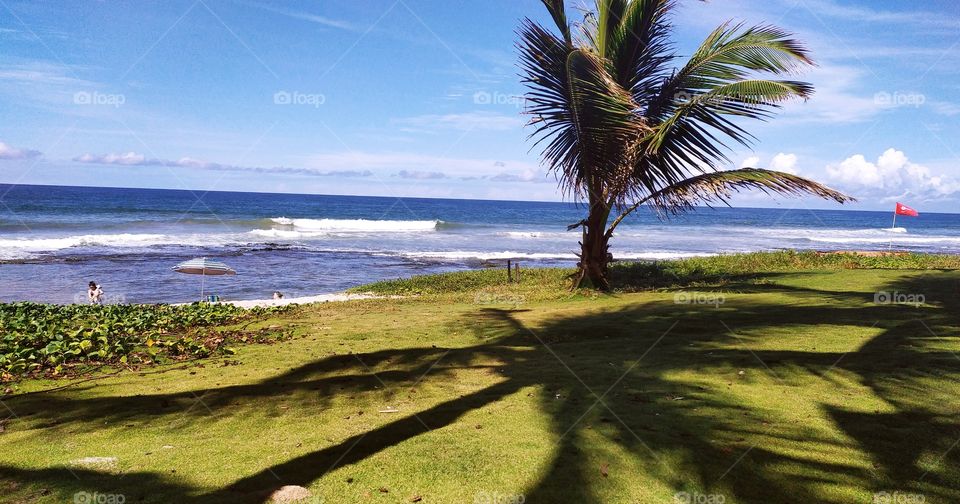 Beautiful landscape of Vilas do Atlântico Beach