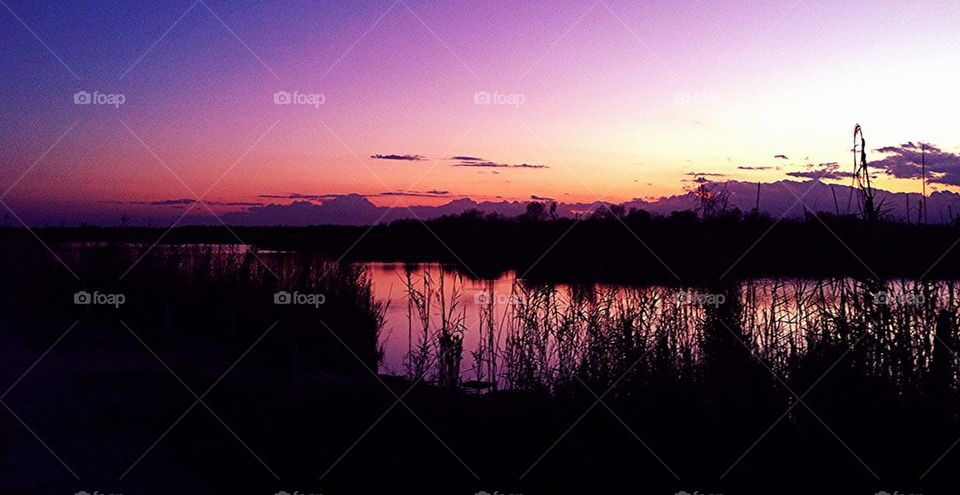 Sunset in the Florida Everglades
