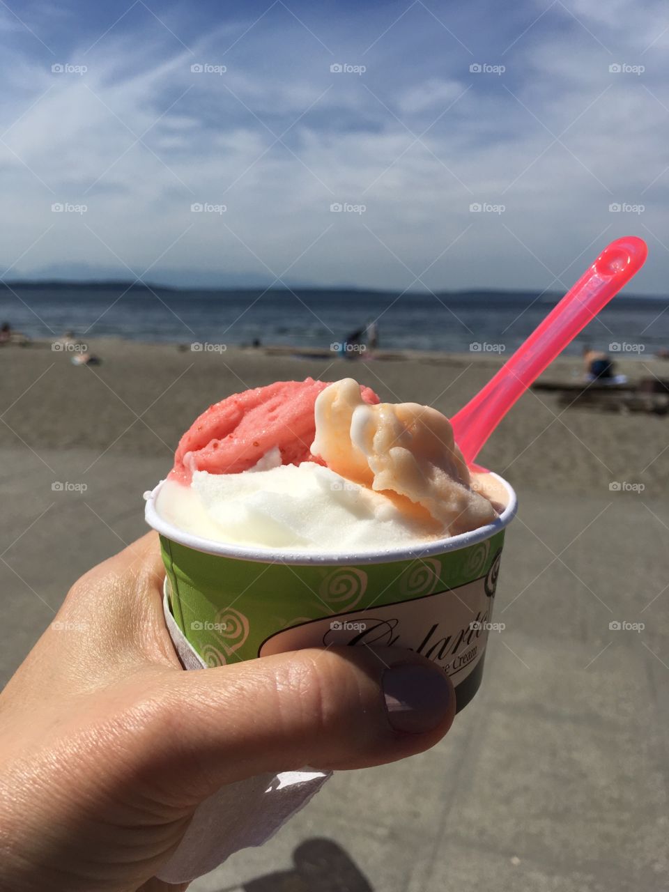 Ice cream at beach