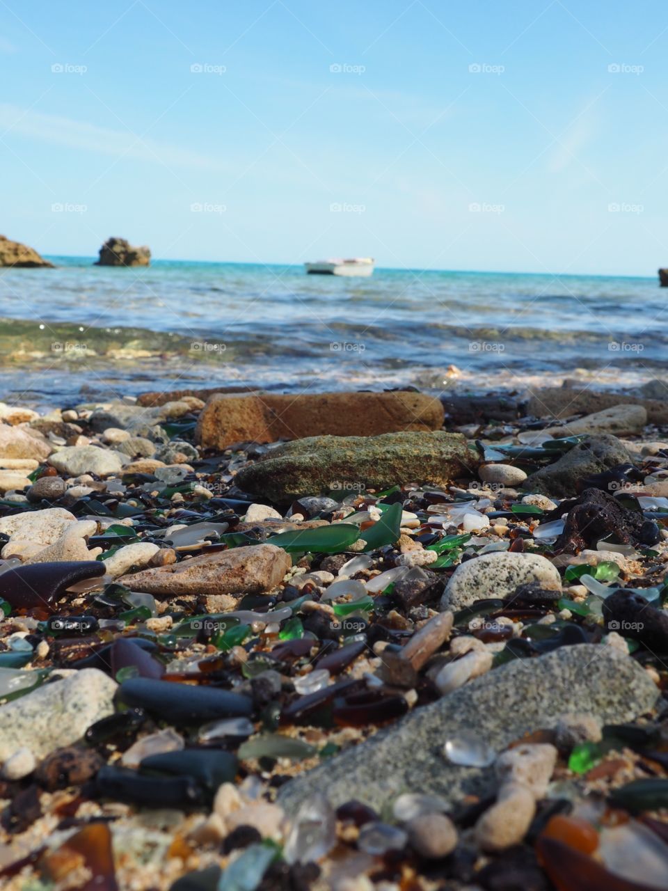 Sea glass beach