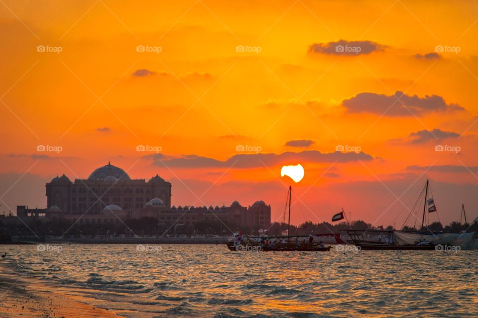 Sunset in Abu Dhabi