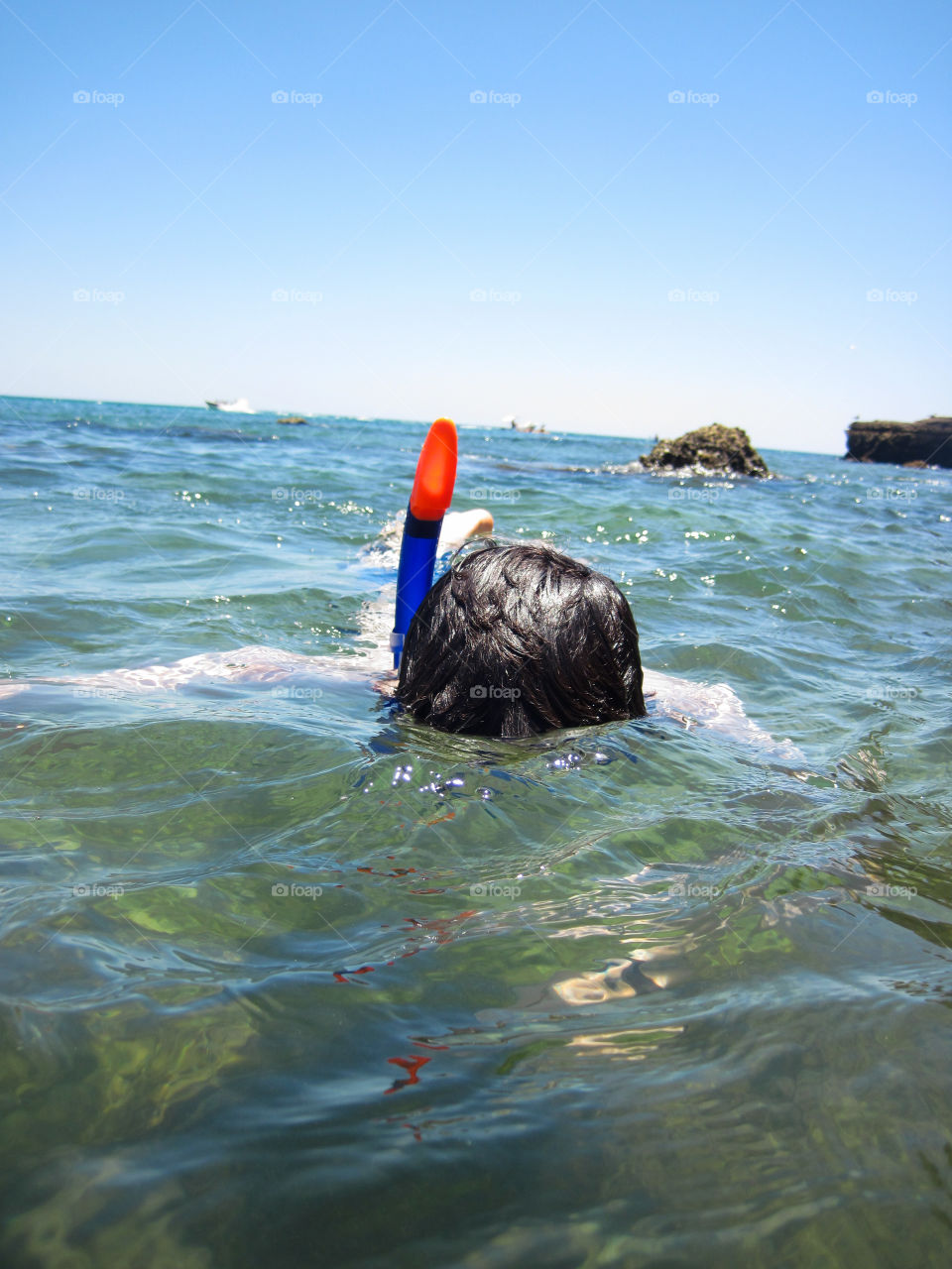 Man snorkeling 