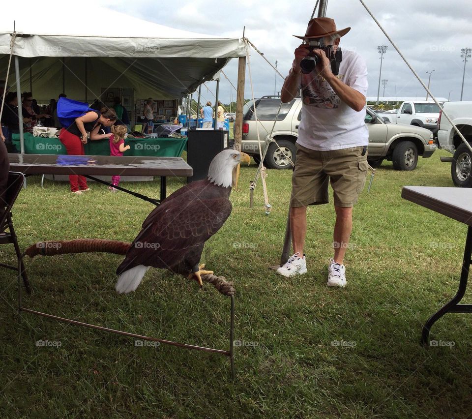 Photographer in action.