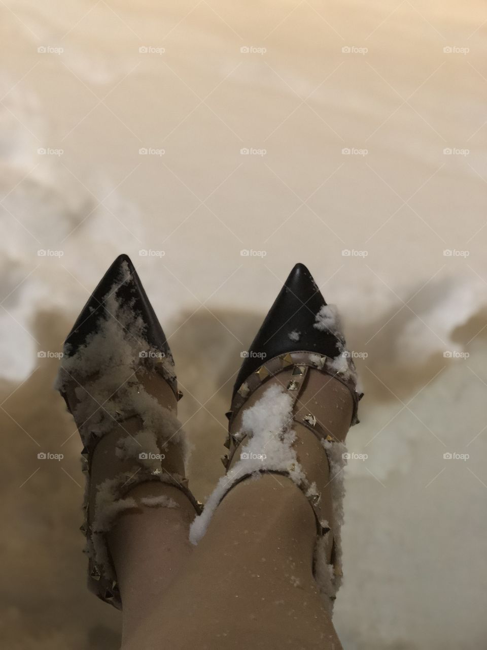 Valentino Rockstuds as winter boots