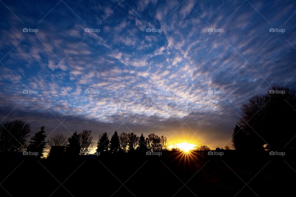 Sunset in Grand Rapids Michigan 