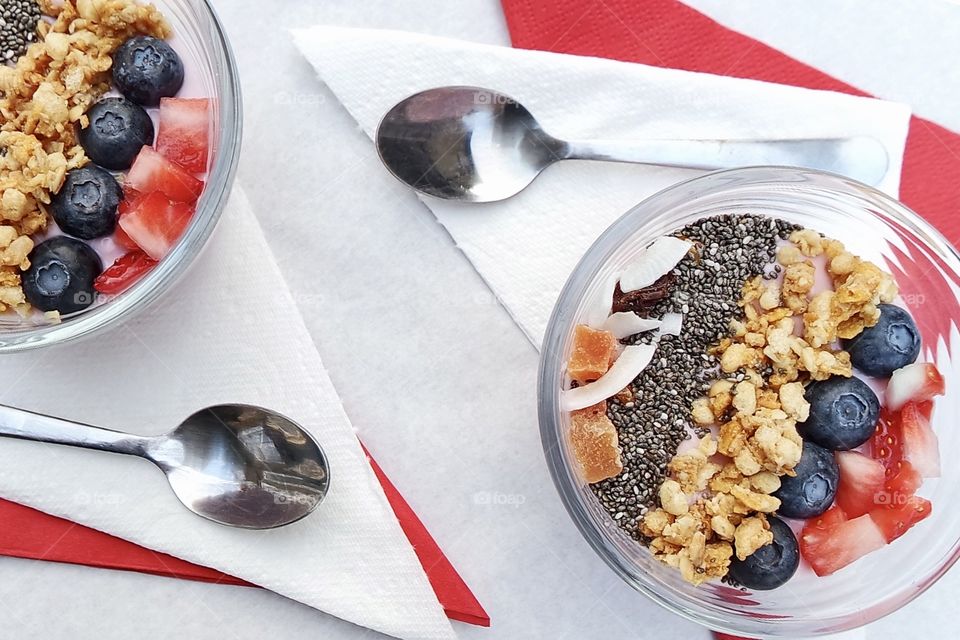 Muesli, Spoon, Breakfast, Fruit, Granola