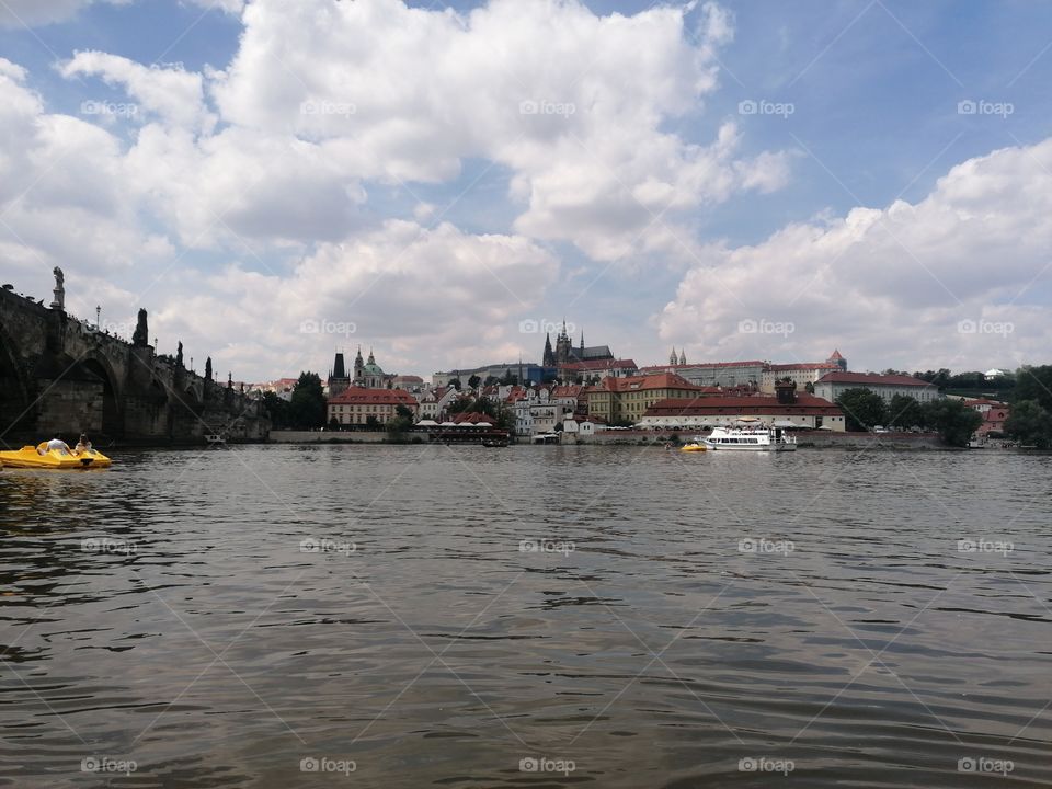 Prague Vltava Riverside