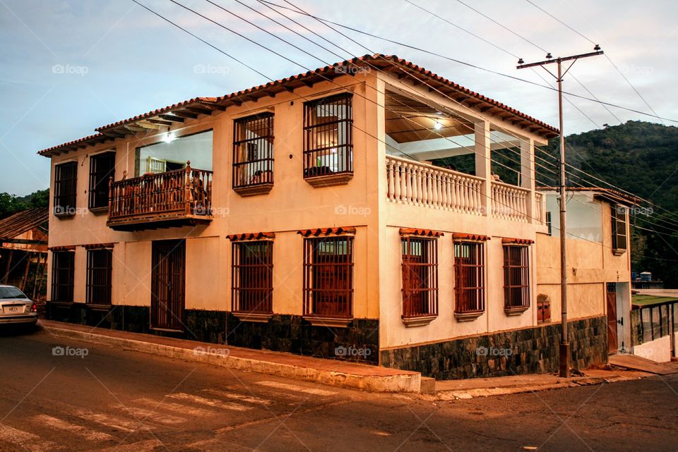 a colonial house