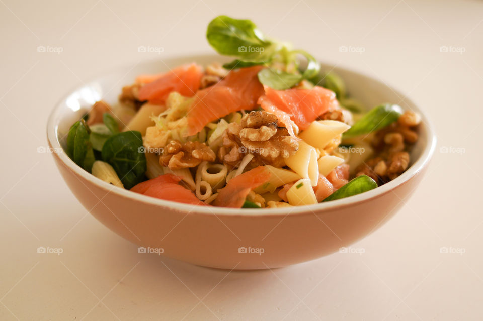 Salty and light salad in the summer