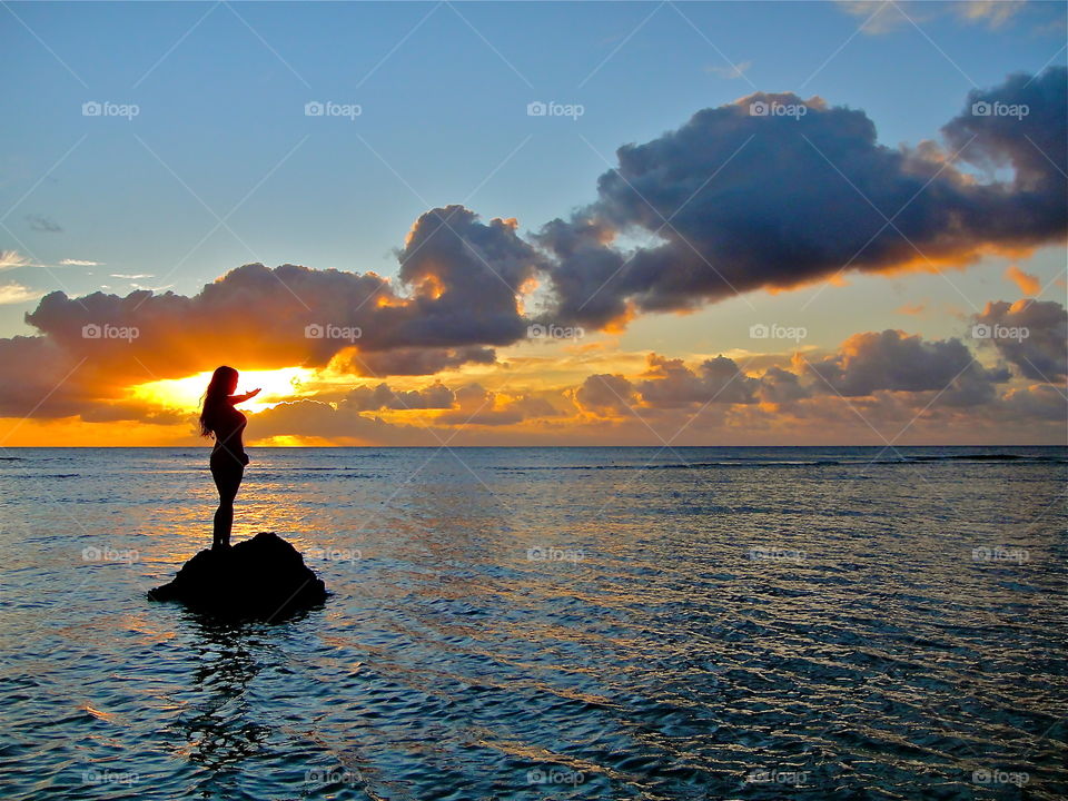 Sunset inHawaii 