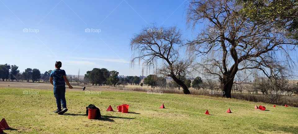 A day at the Golf Driving Range