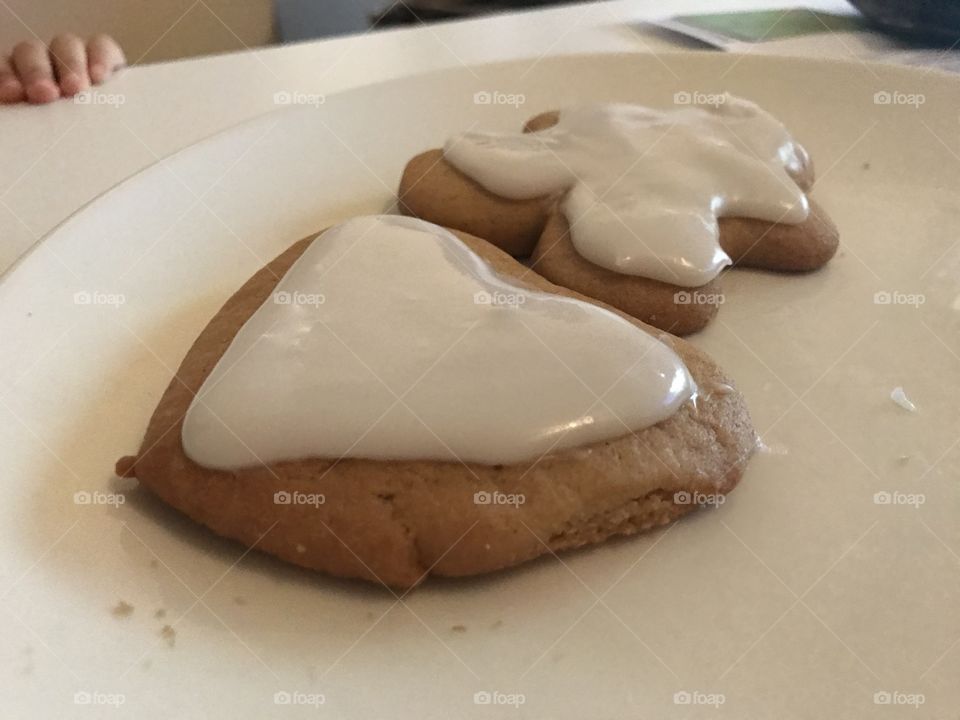 Fresh glazed cookies
