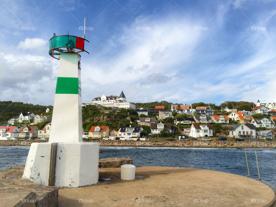 View of city from lighthouse