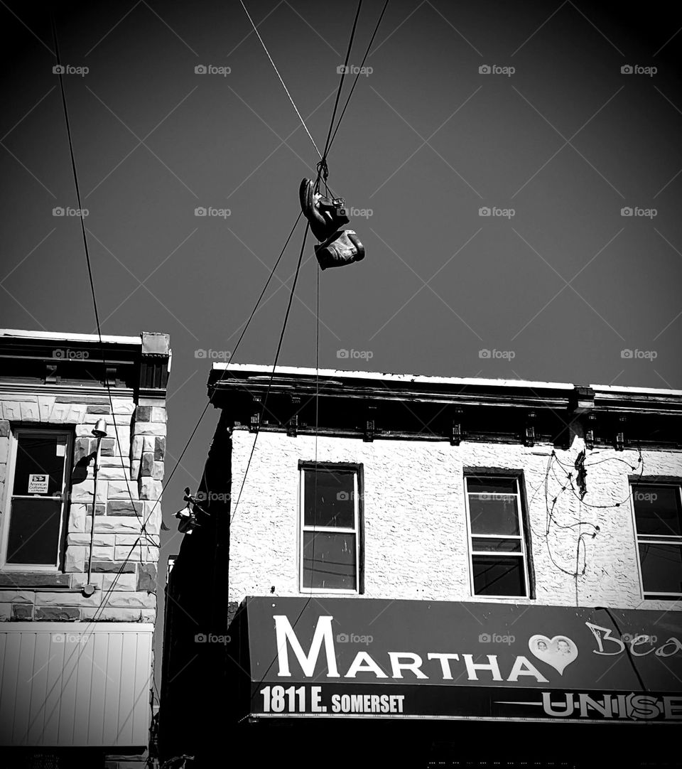 Monochrome photo in Kensington Philidelphia 