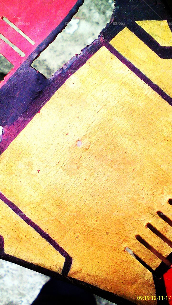 Serious anger face inspired by iron man