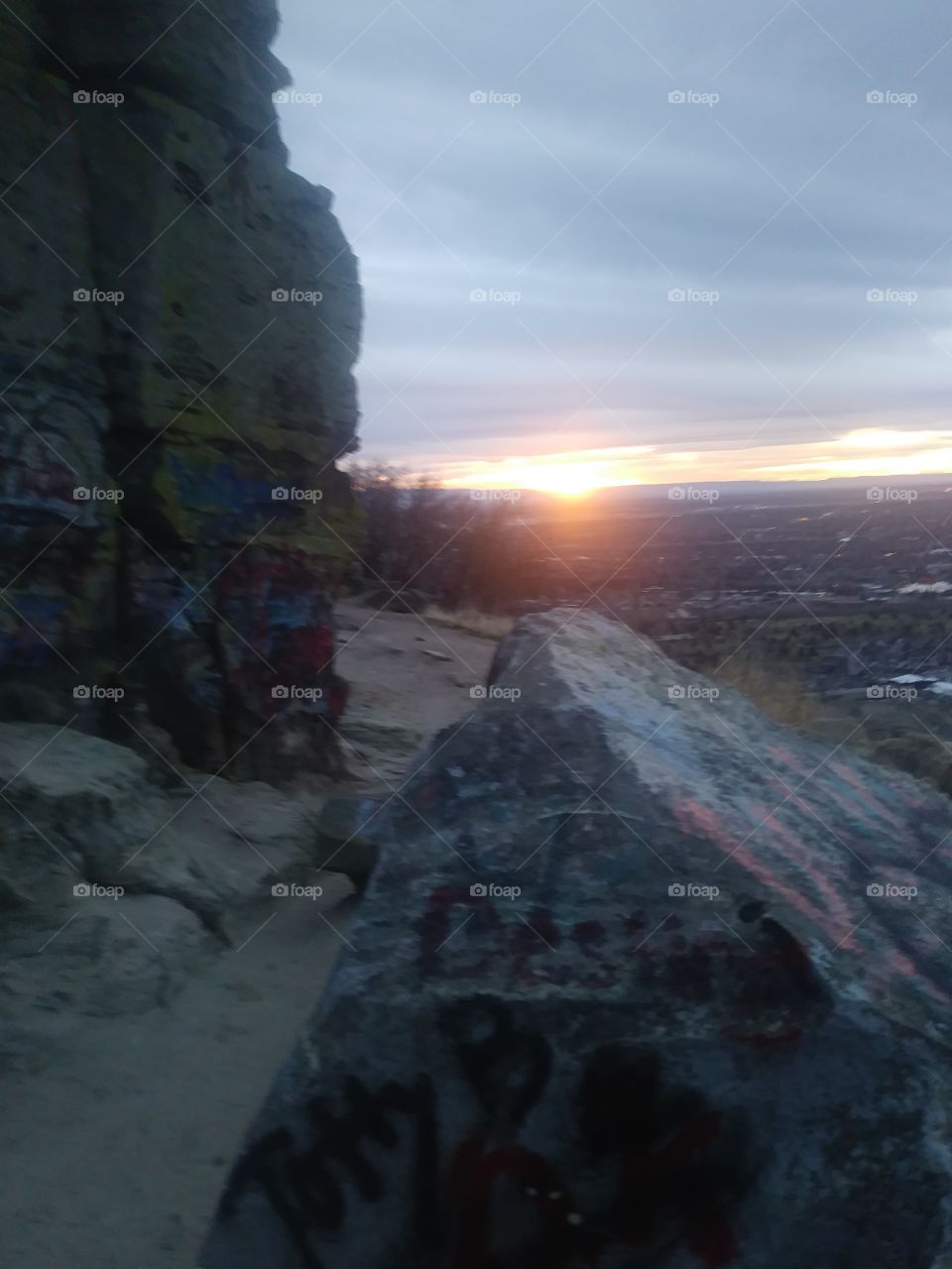 sunset rocks