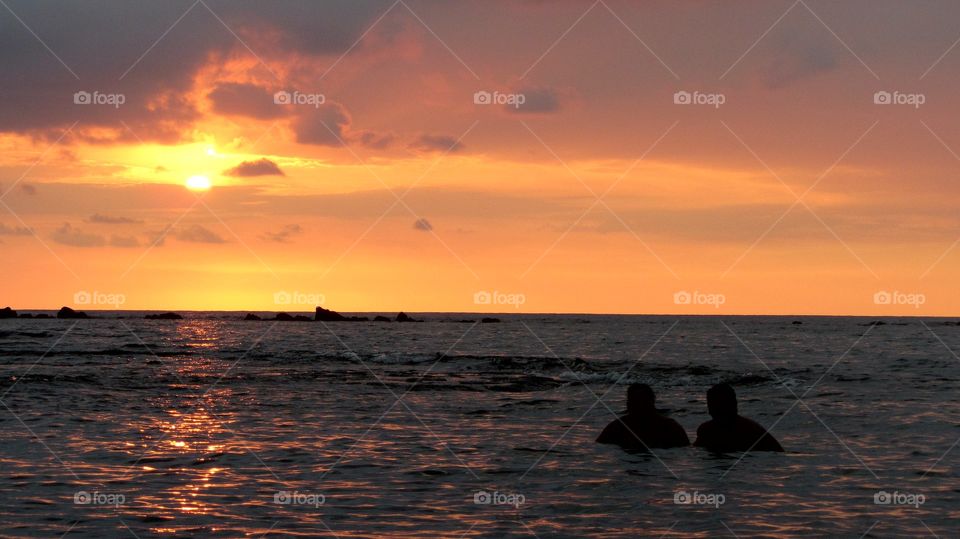 Sunset at Kahului beach