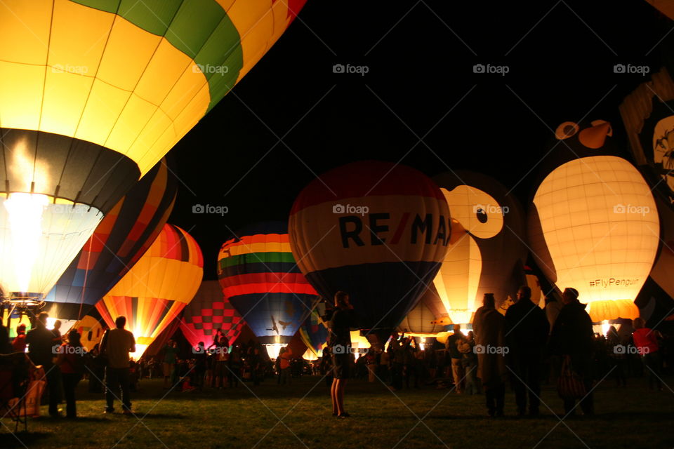 The ‘glow ‘ at Albuquerque Balloon Fiesta 2017!!